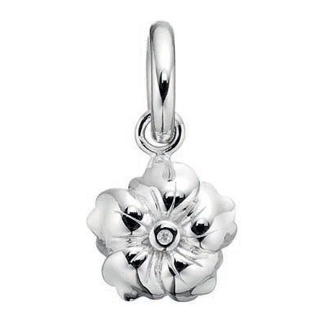 STORY by Kranz & Ziegler Sterling Silver with Clear CZ Flower Charm RETIRED ONLY 1 LEFT!-339328