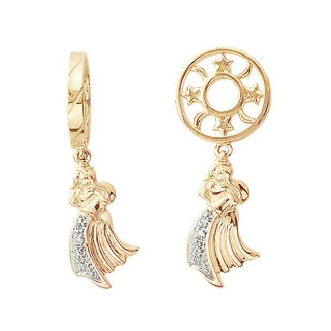 Storywheels AQUARIUS Dangle with Diamond 14K Gold Wheel ONLY 1 AVAILABLE!-265812