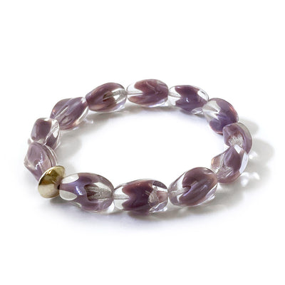 Lavender Haze Beaded Stretch Bracelet