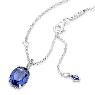 Pandora Sparkling Statement Halo Pendant Necklace