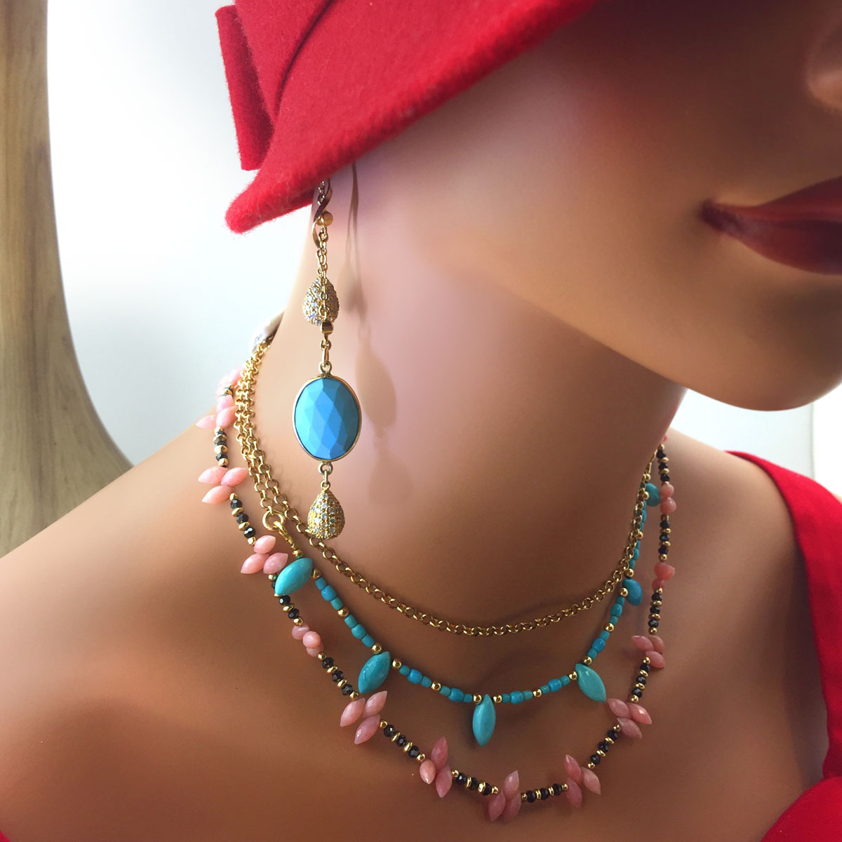 Sleeping Beauty Turquoise Earrings 338822