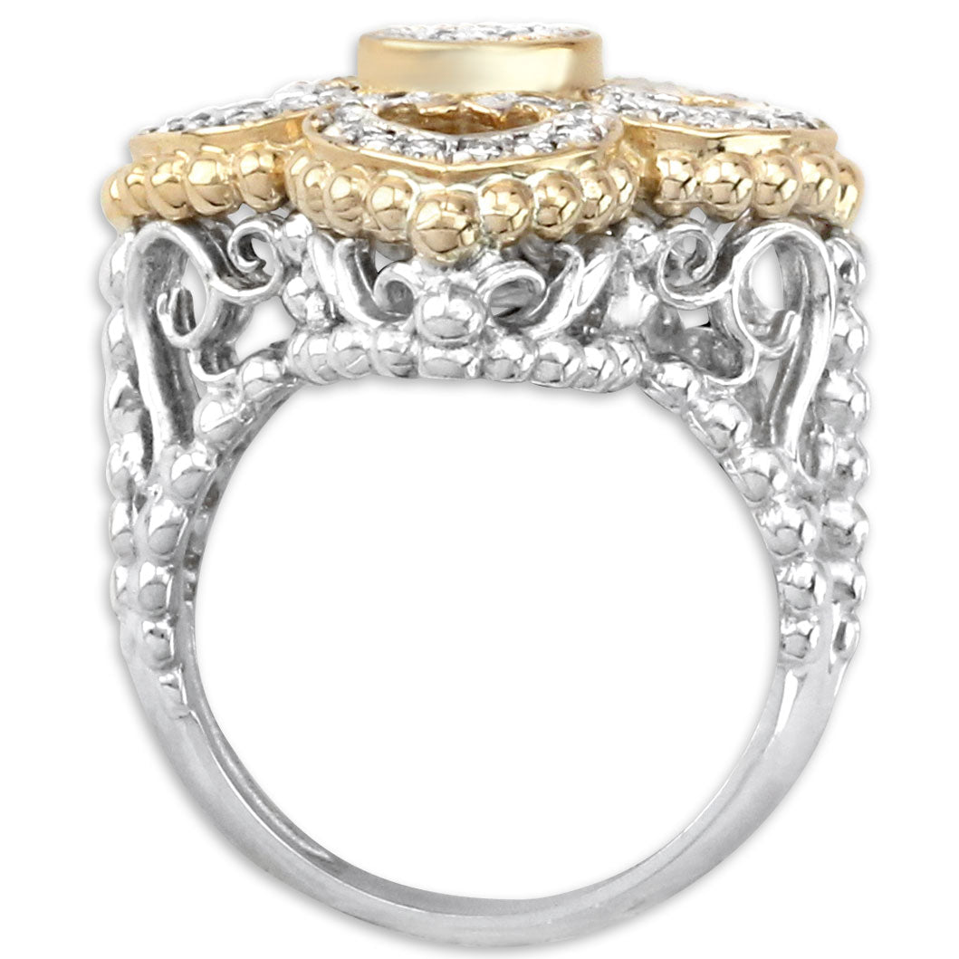 Floral Diamond Ring-130-192
