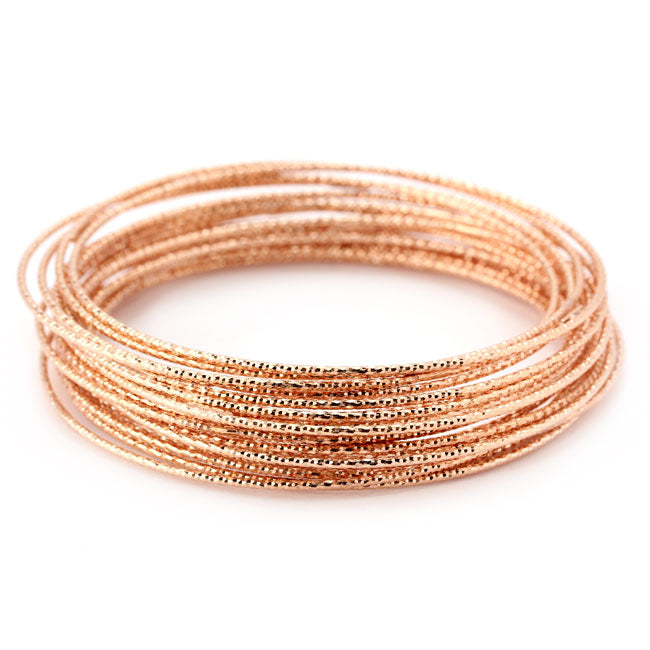 Rose Gold Wire Bangle-343538