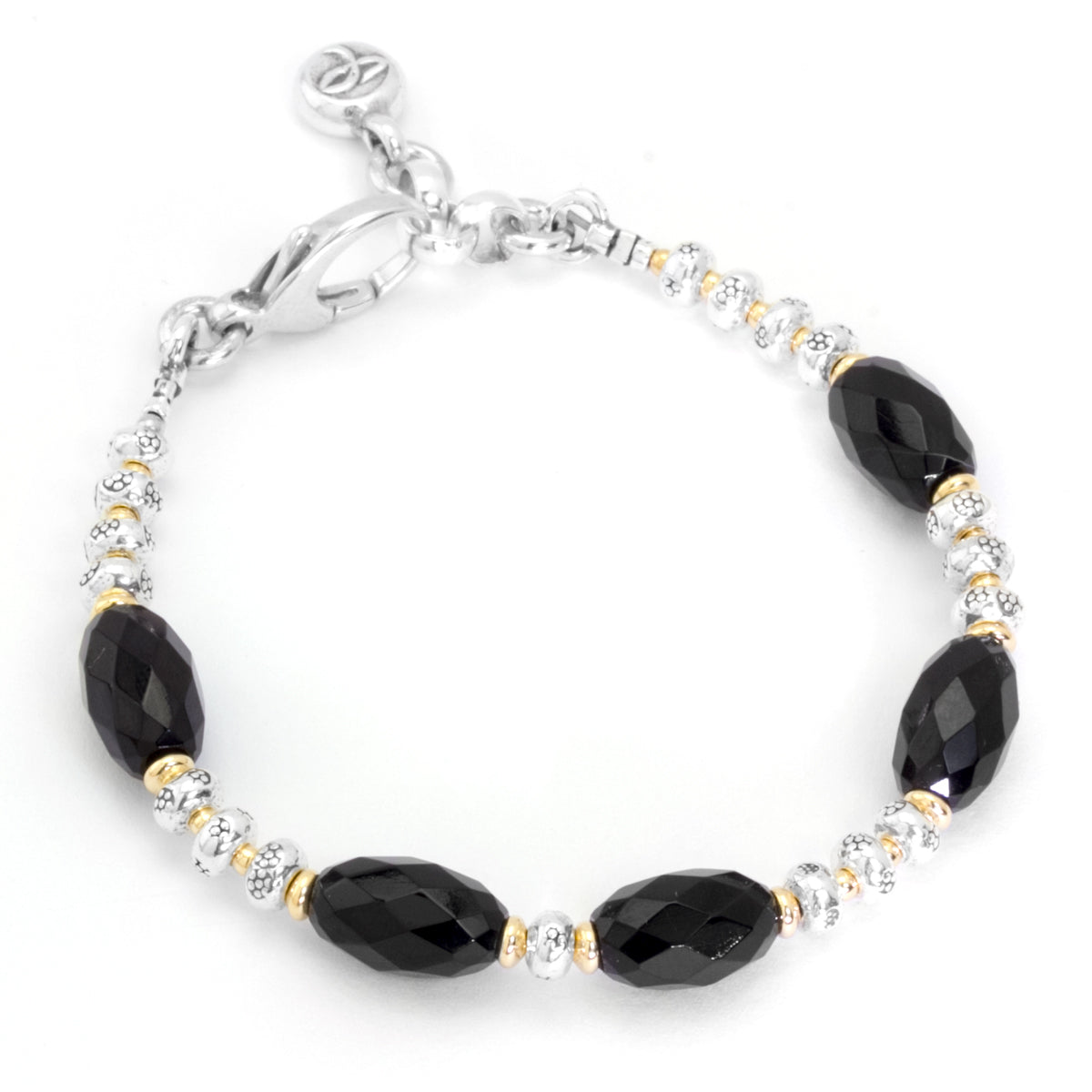 Onyx & Thai Silver Bracelet