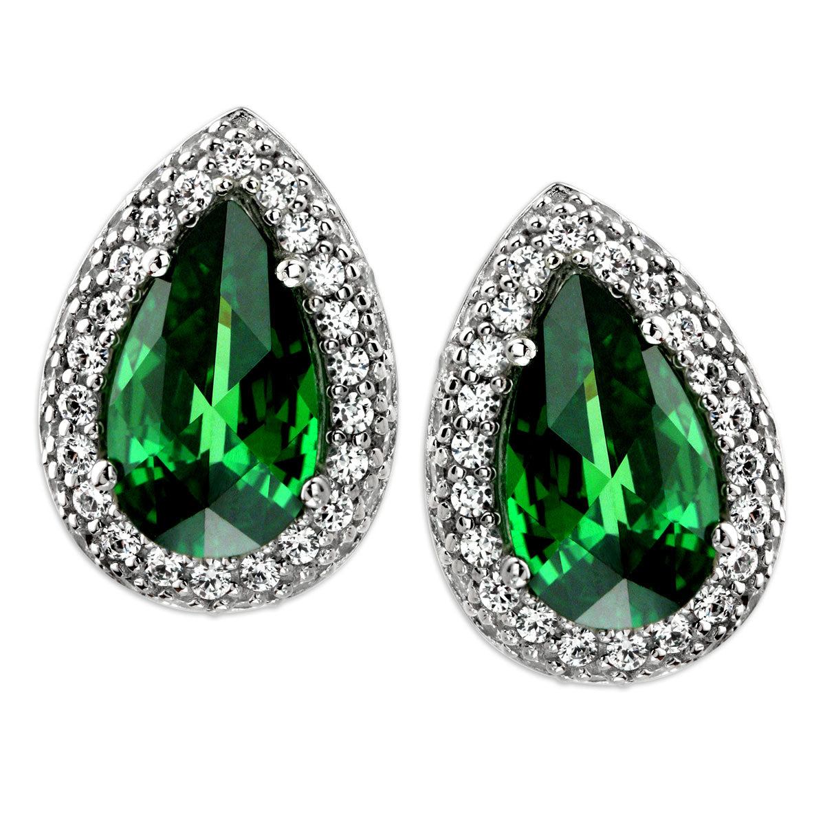 Emerald CZ Earrings-339882