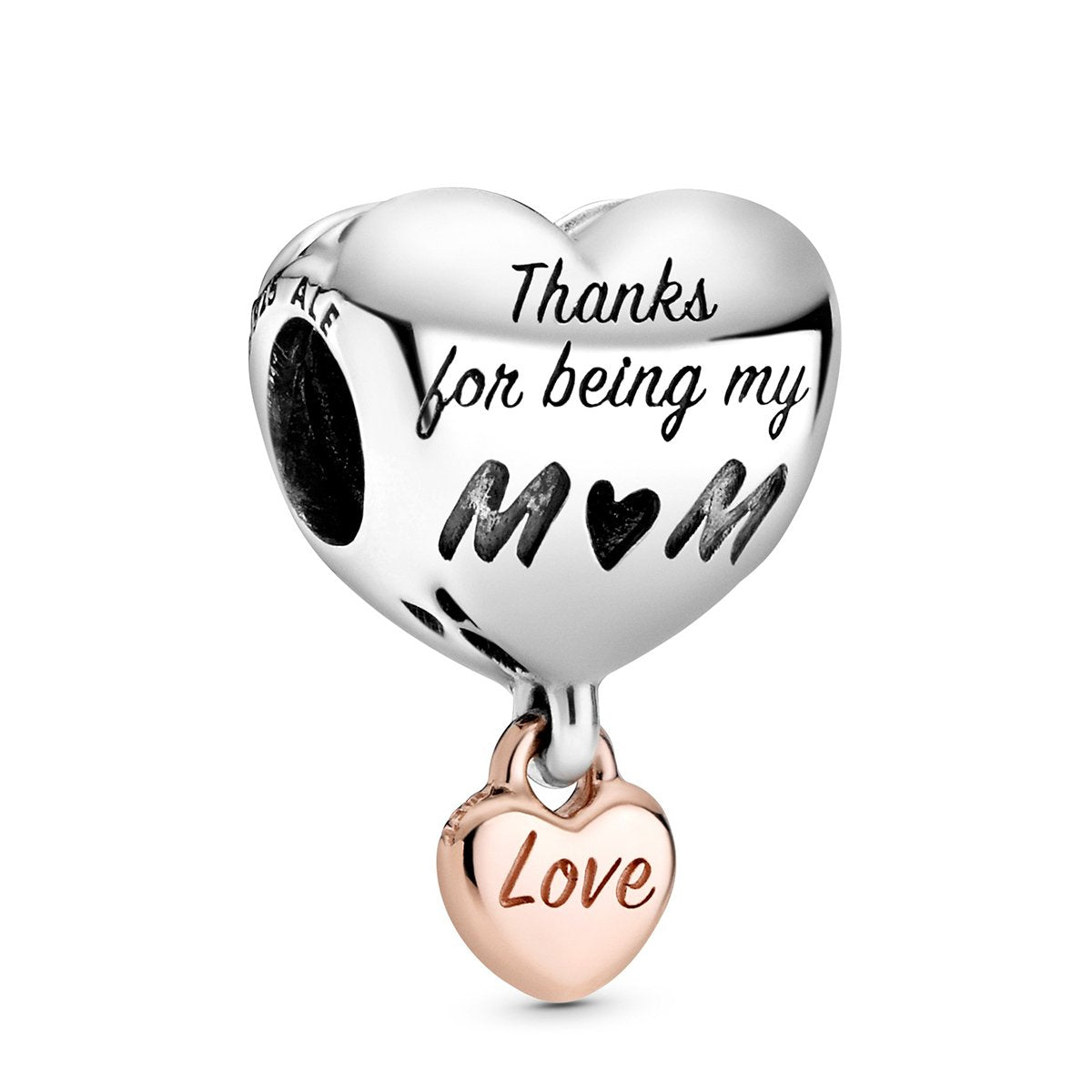 Pandora Love You Mom Heart Charm