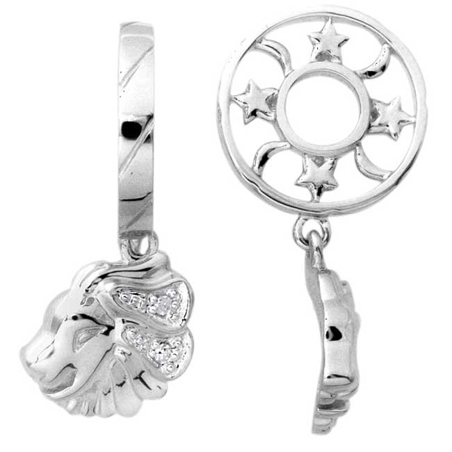 Storywheels LEO Dangle with Diamond Sterling Silver Wheel ONLY 3 AVAILABLE!-336864