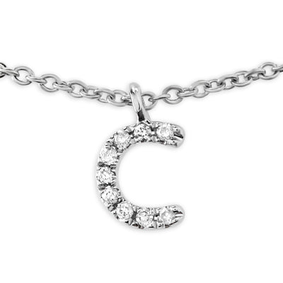 Diamond "C" Necklace-341771
