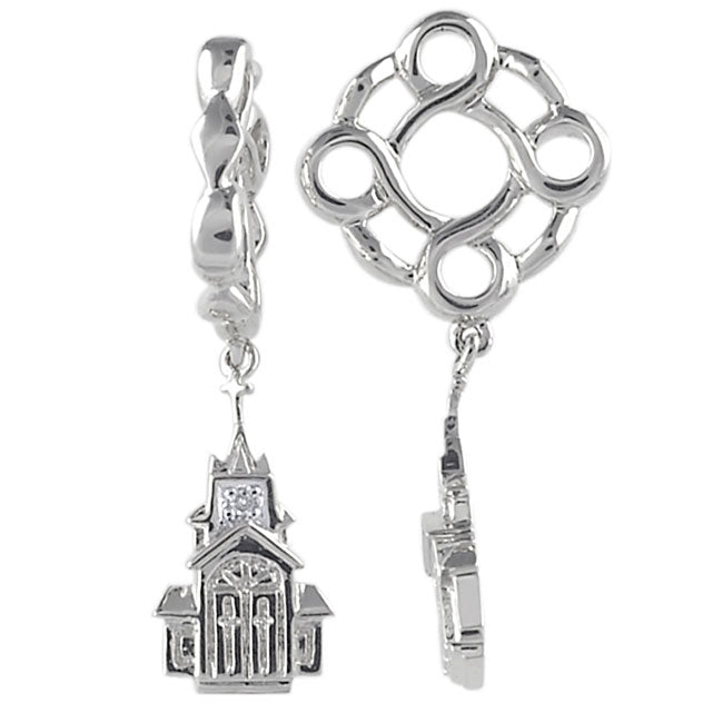 Storywheels Diamond Church Dangle Sterling Silver Wheel ONLY 5 AVAILABLE!-336909