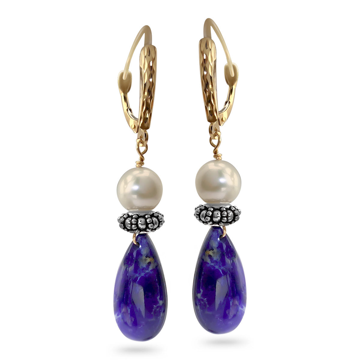 Lapis Lazuli Teardrop Earrings