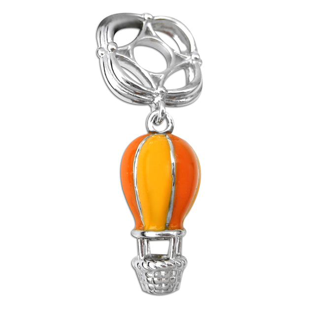 Storywheels Hot Air Balloon with Yellow/Orange Enamel Dangle Sterling Silver Wheel ONLY 5 AVAILABLE!-337614
