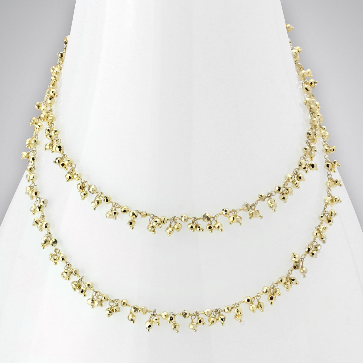 Gold Pyrite Necklace