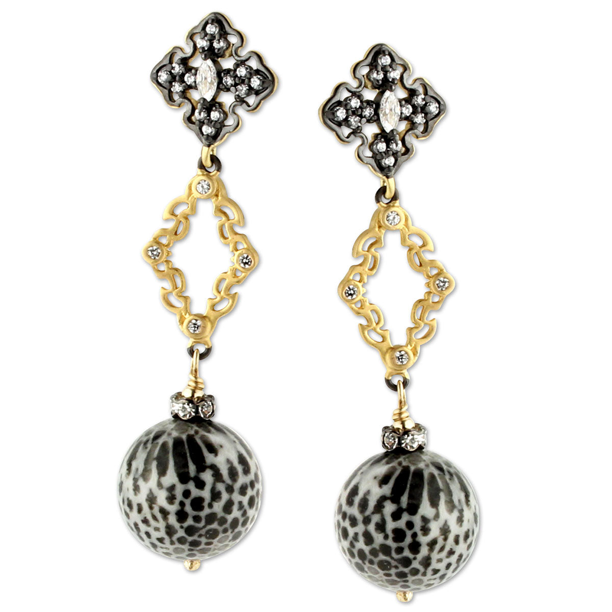 Bryozoan Coral Earrings-347568