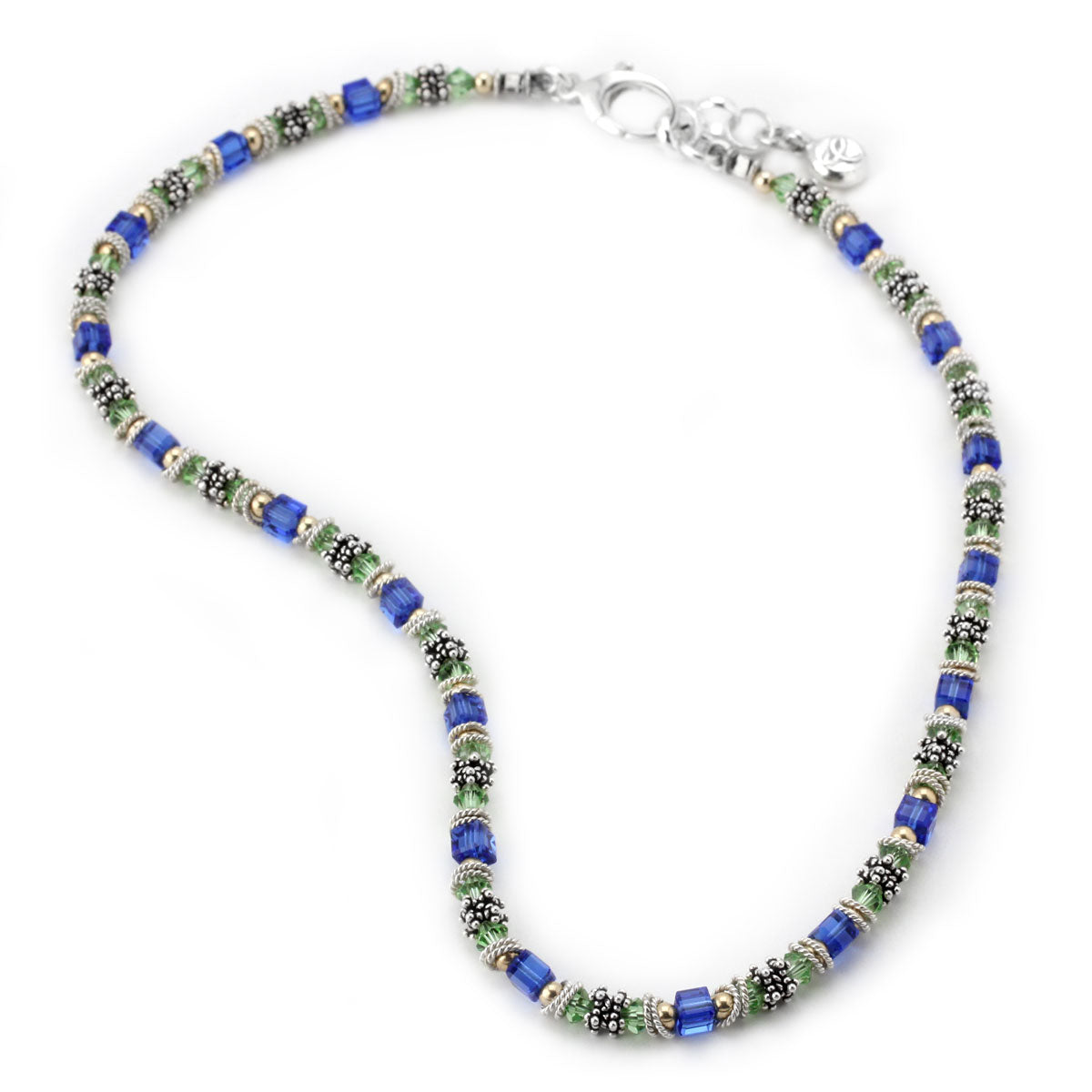 Blue & Green Crystal Necklace-341910