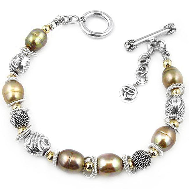 Golden Pearl Bracelet-182560