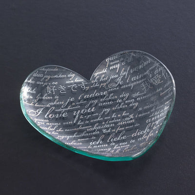 Annieglass Sweet Nothings Heart Plate- CSH206