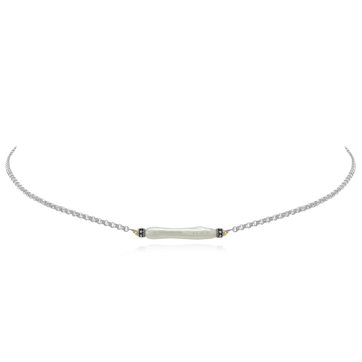 Pearl Bar Choker Necklace