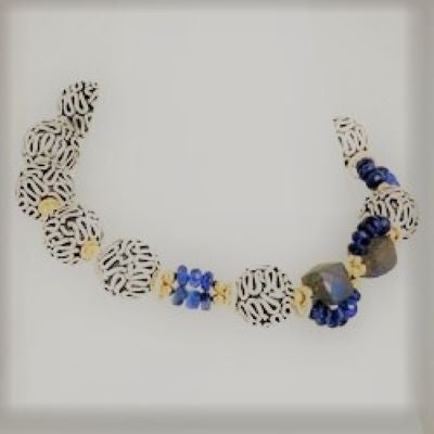 Sapphire & Labradorite Bracelet 301459