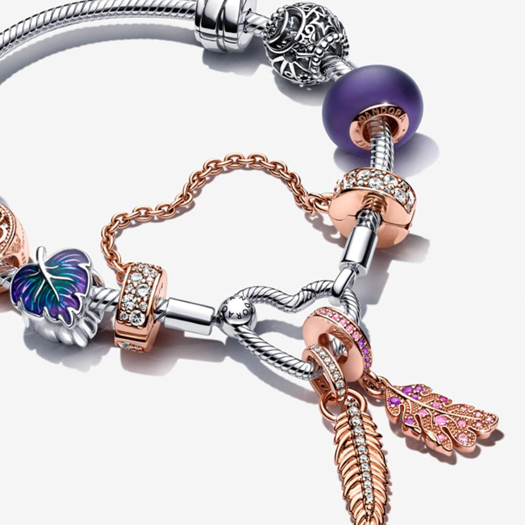 Pandora Moments Heart Closure Snake Chain Bracelet – Elisa Ilana