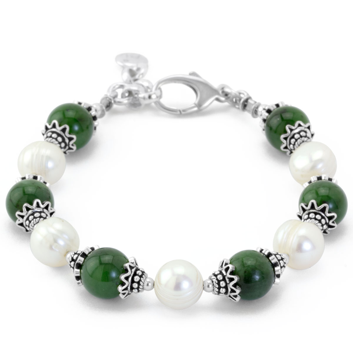 The Goddess Collection Jade & Pearl Bracelet