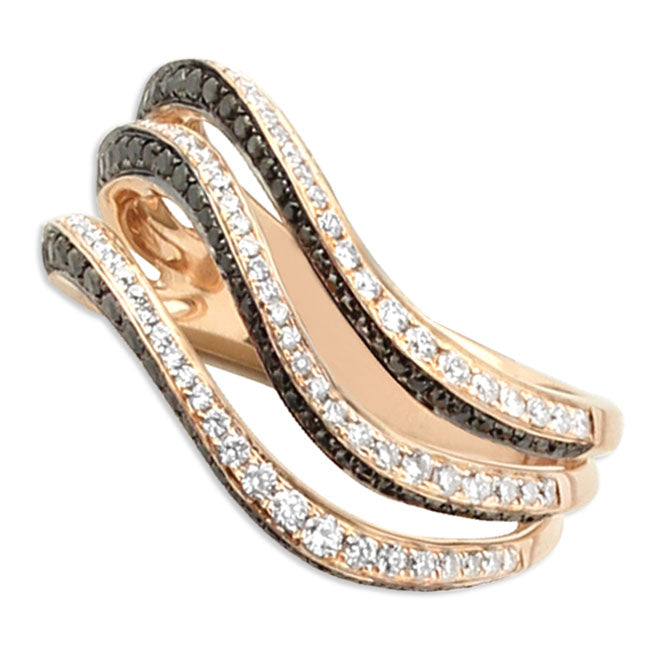 Wavy Diamond Ring-348317