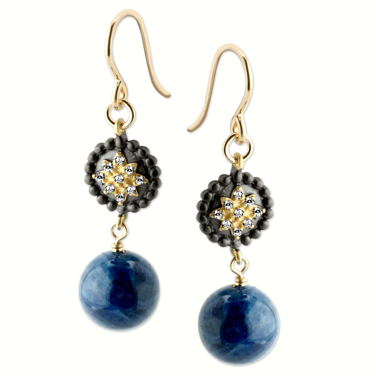 Blue Quartz Earrings-344618