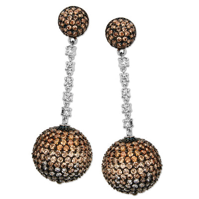 Chocolate Bling Earrings-336962