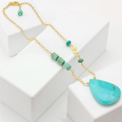 Impressionist Collection Sleeping Beauty Turquoise Necklace - 1