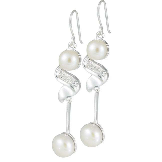 Decorative Pearl Earrings-220163