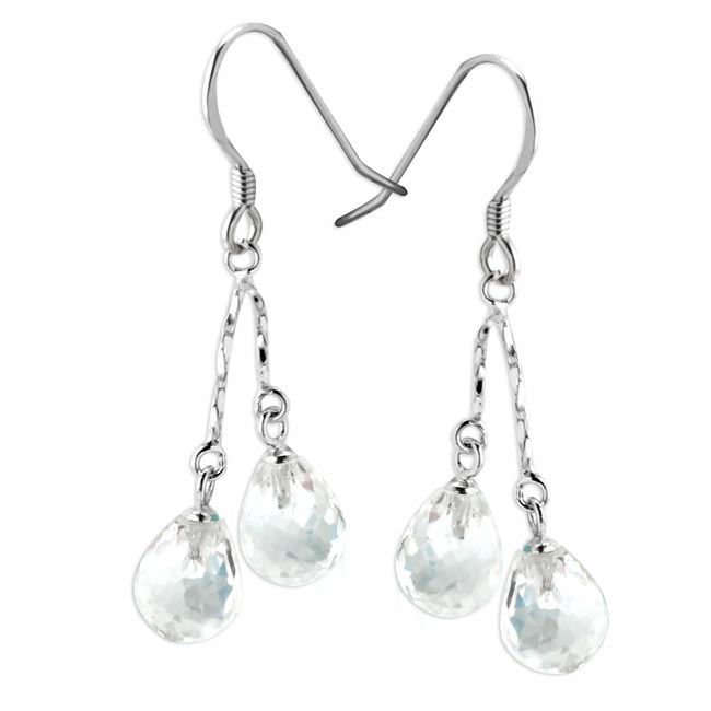 Clear Crystal Earrings-343051