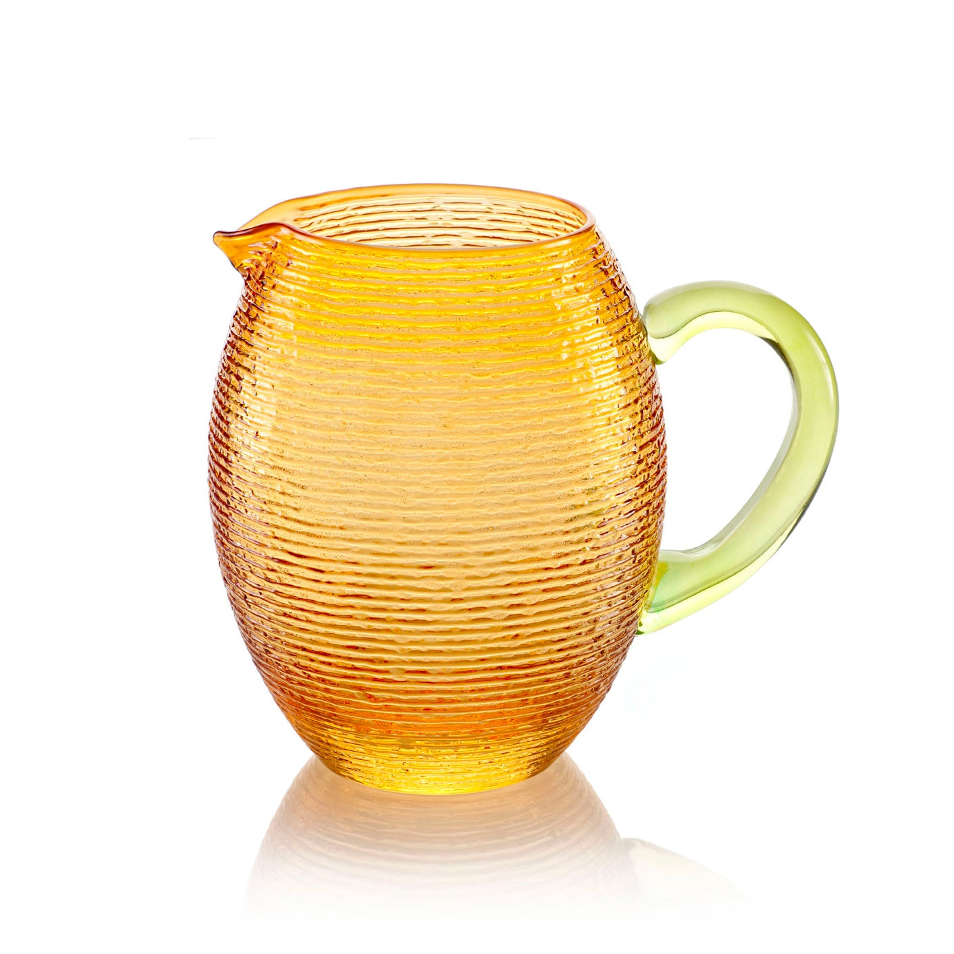 1.5 Liter Amber Pitcher with Acid Green Handle