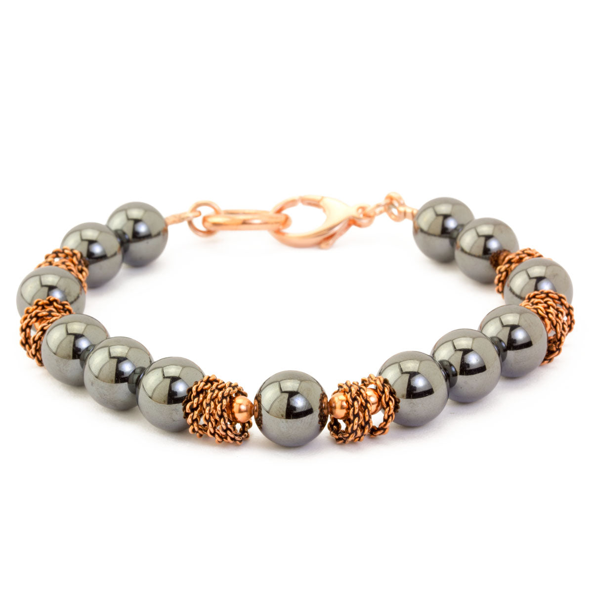 The Goddess Collection Hematite & Copper Bracelet