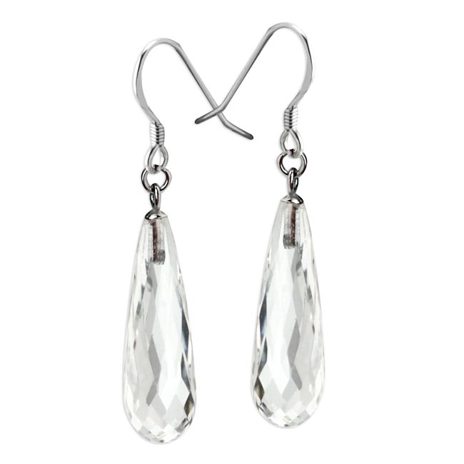 Clear Crystal Earrings-343057