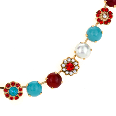 Mariana Lovable Rosette "Happiness" Necklace