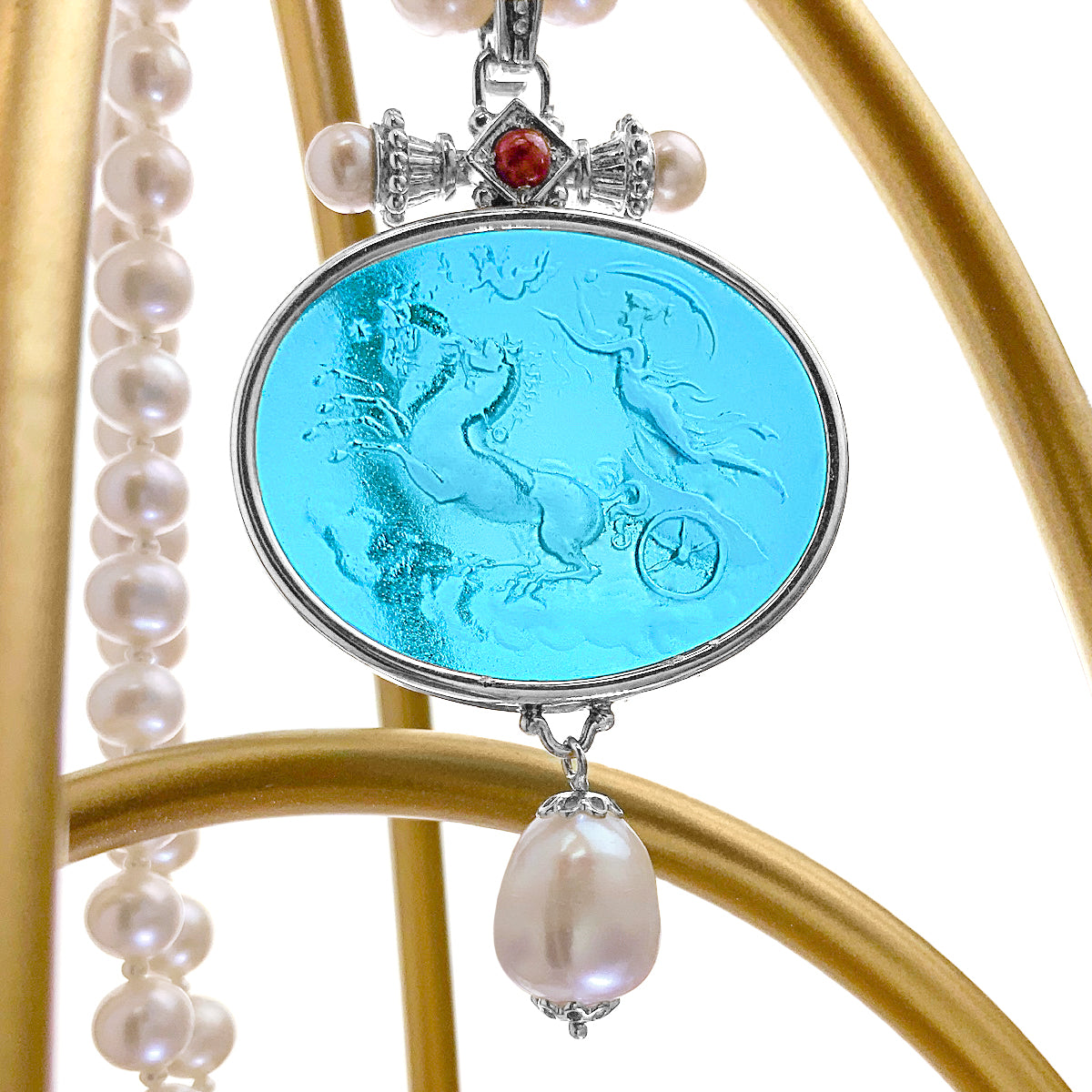 "Goddess on Chariot " Necklace