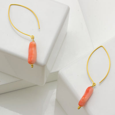 Impressionist Collection Coral Earrings