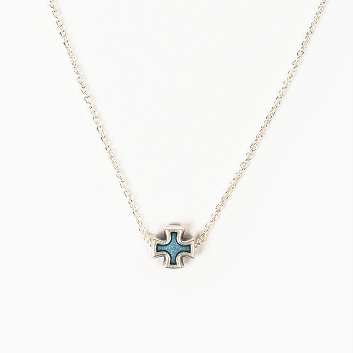 Faith Petite Necklace Blue Necklace