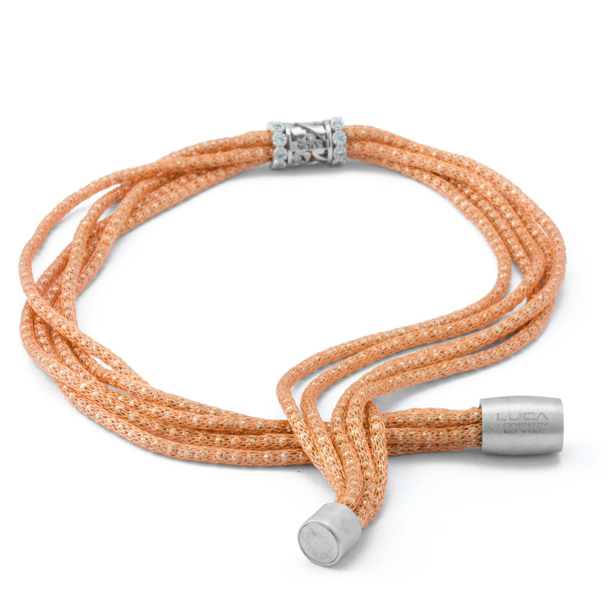 Luca Au Silk Collection Weave Necklace