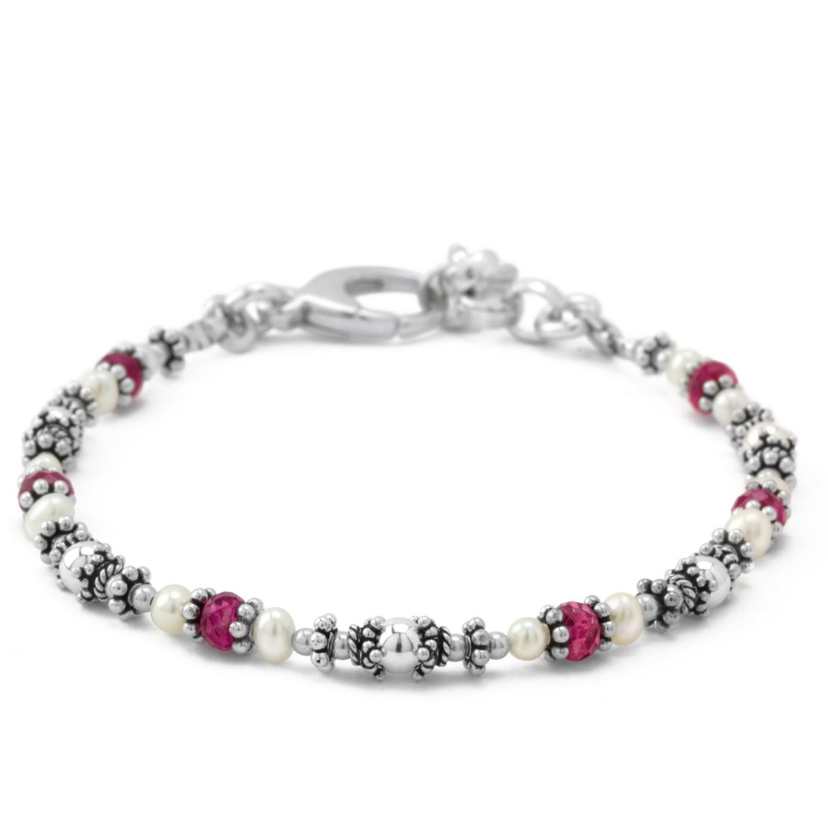 Nikini Pink Tourmaline & Pearl Bracelet
