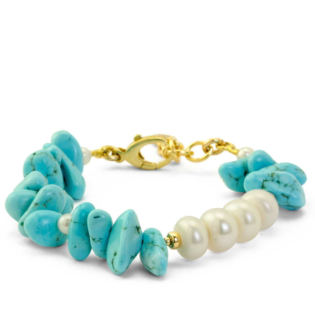 Impressionist Collection Turquoise & Pearl Bracelet