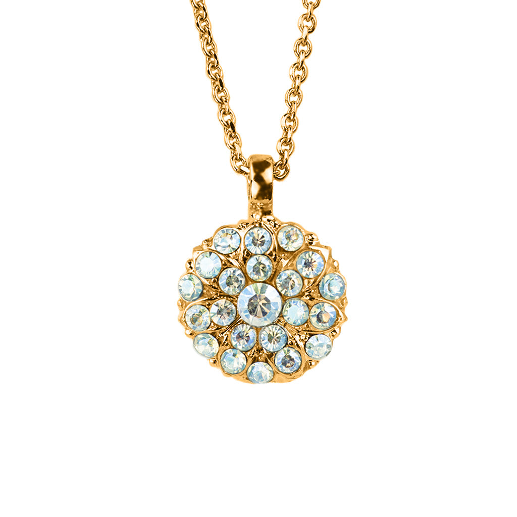Mariana Gold Crystal Moonlight Angel Necklace