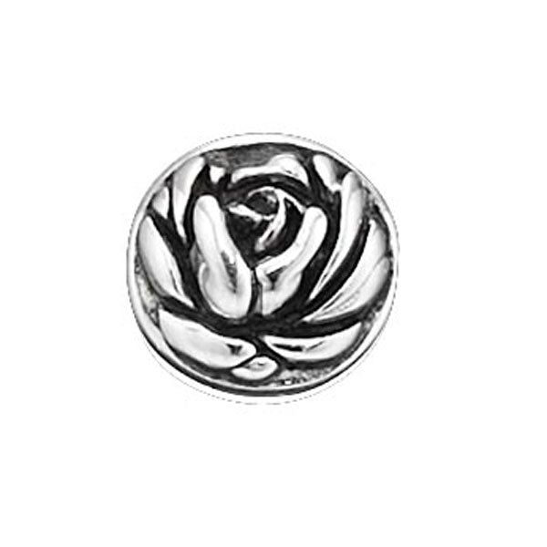 STORY by Kranz & Ziegler Sterling Silver Rose Button RETIRED ONLY 1 LEFT!-339741