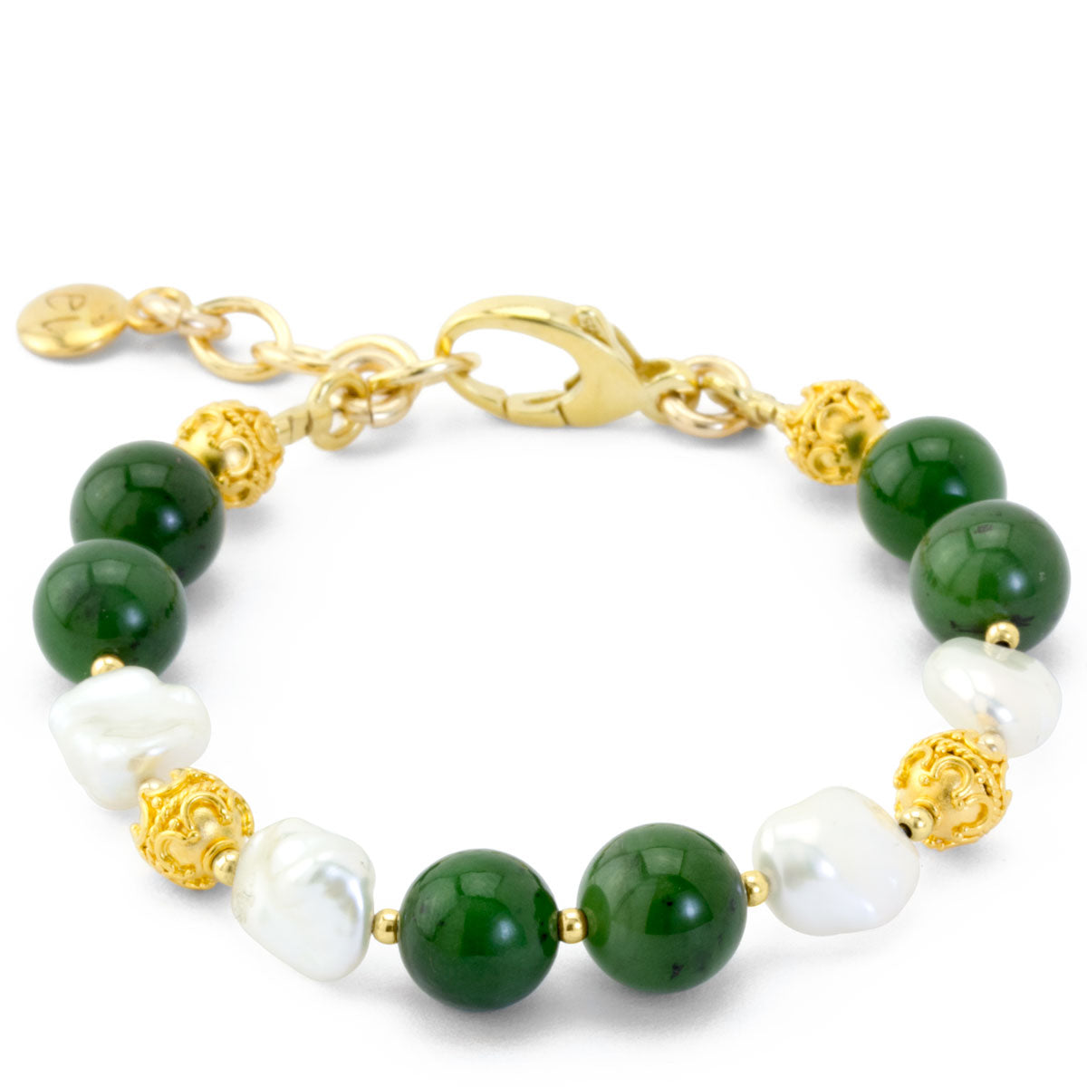 The Goddess Collection Jade & Keshi Pearl Bracelet