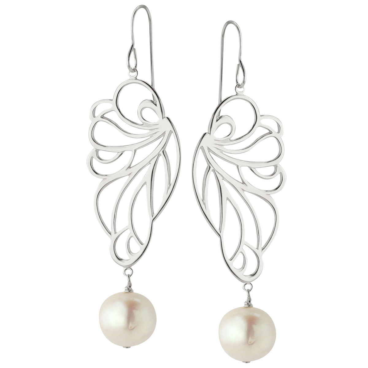 Fly Away with Me Pearl Earrings-347532