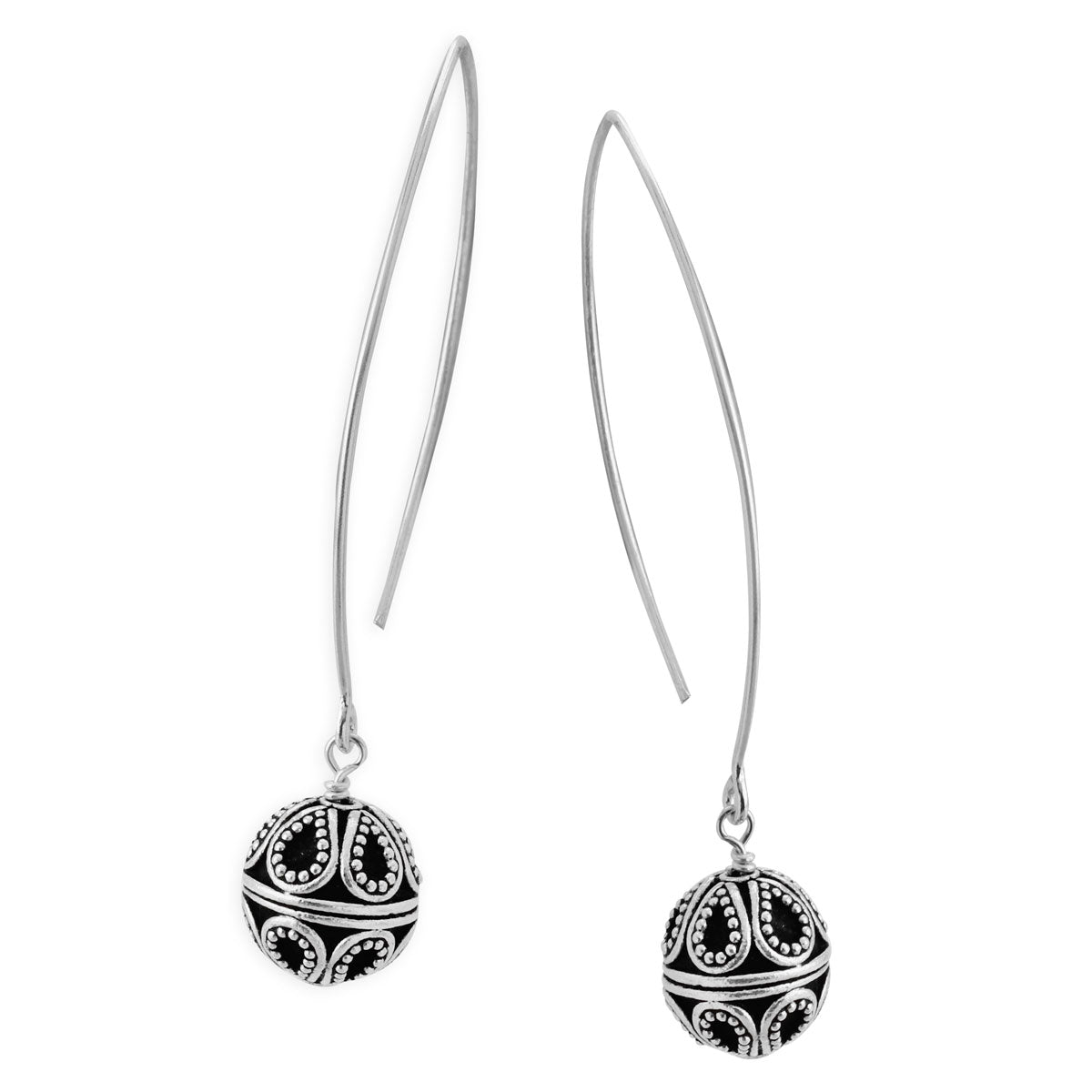 Sterling Silver Earrings-341917