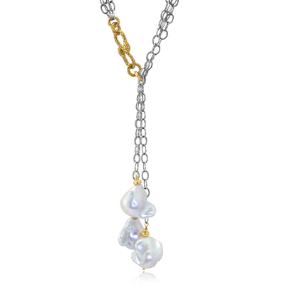 Baroque Pearl Tassel Necklace