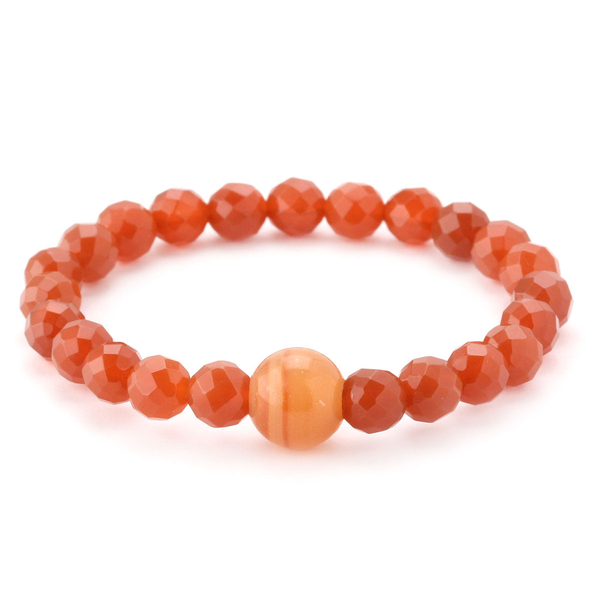 Stone Salutations Red Agate and Carnelian Bracelet-346333