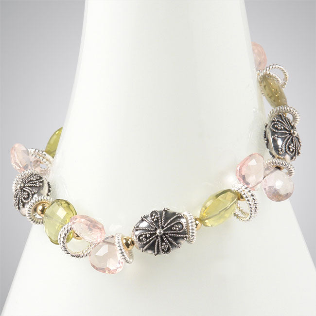 Rose & Whiskey Quartz Bracelet-257466