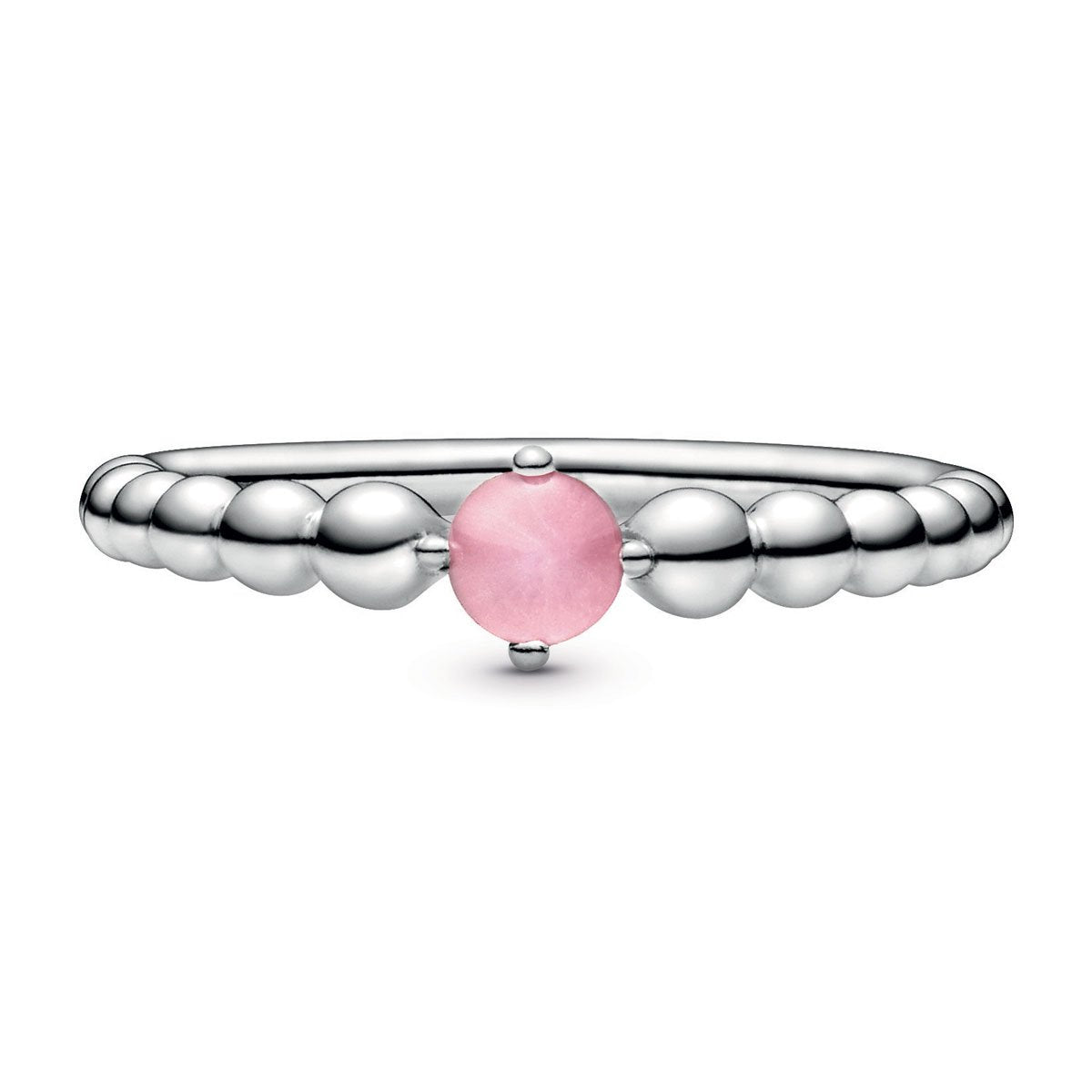 Pandora October Petal Pink Beaded Ring