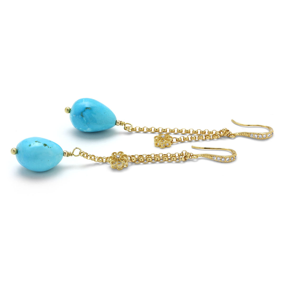 Turquoise Earrings-210-622
